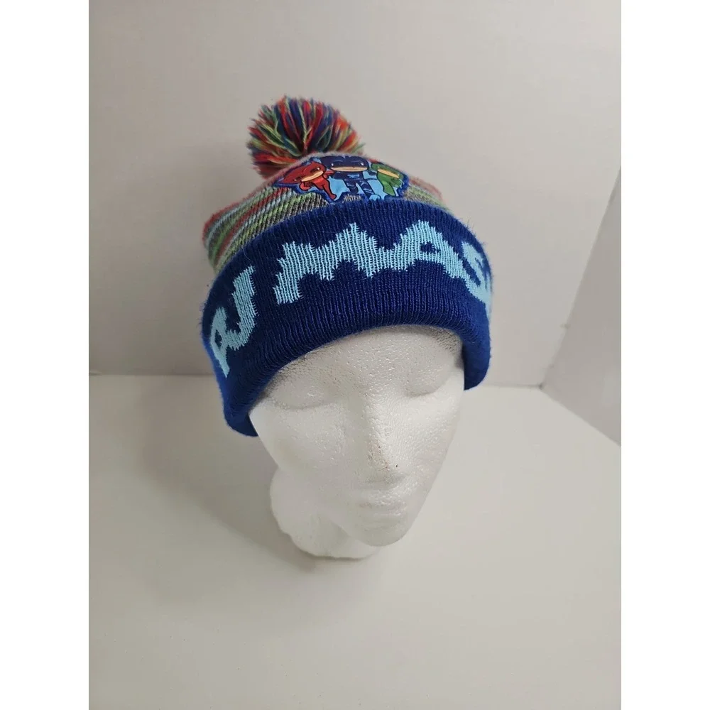 PJ Masks Kids Beanie Hat Blue Pom Pom Catboy Owlette Gekko Winter Toddler